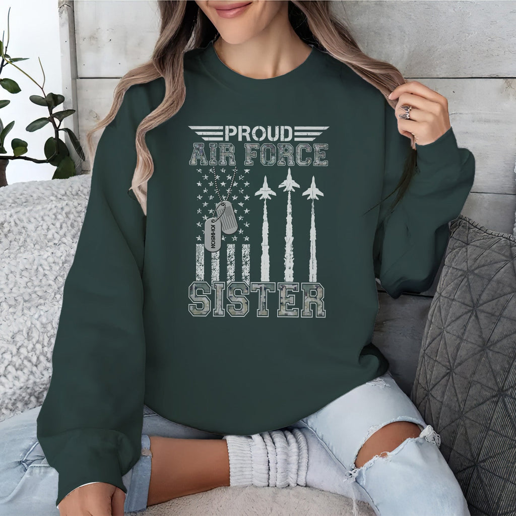 Proud Air Force Mom US Personalized Sweatshirt product image 15
