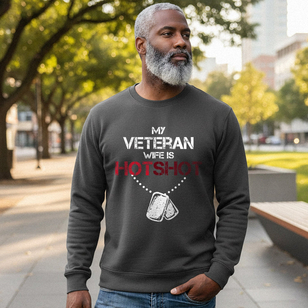 My Veteran Wife Is Hotshot Proud Sweatshirt product image 4