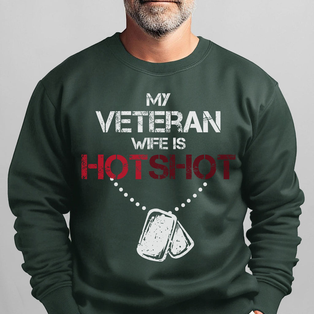 My Veteran Wife Is Hotshot Proud Sweatshirt product image 11