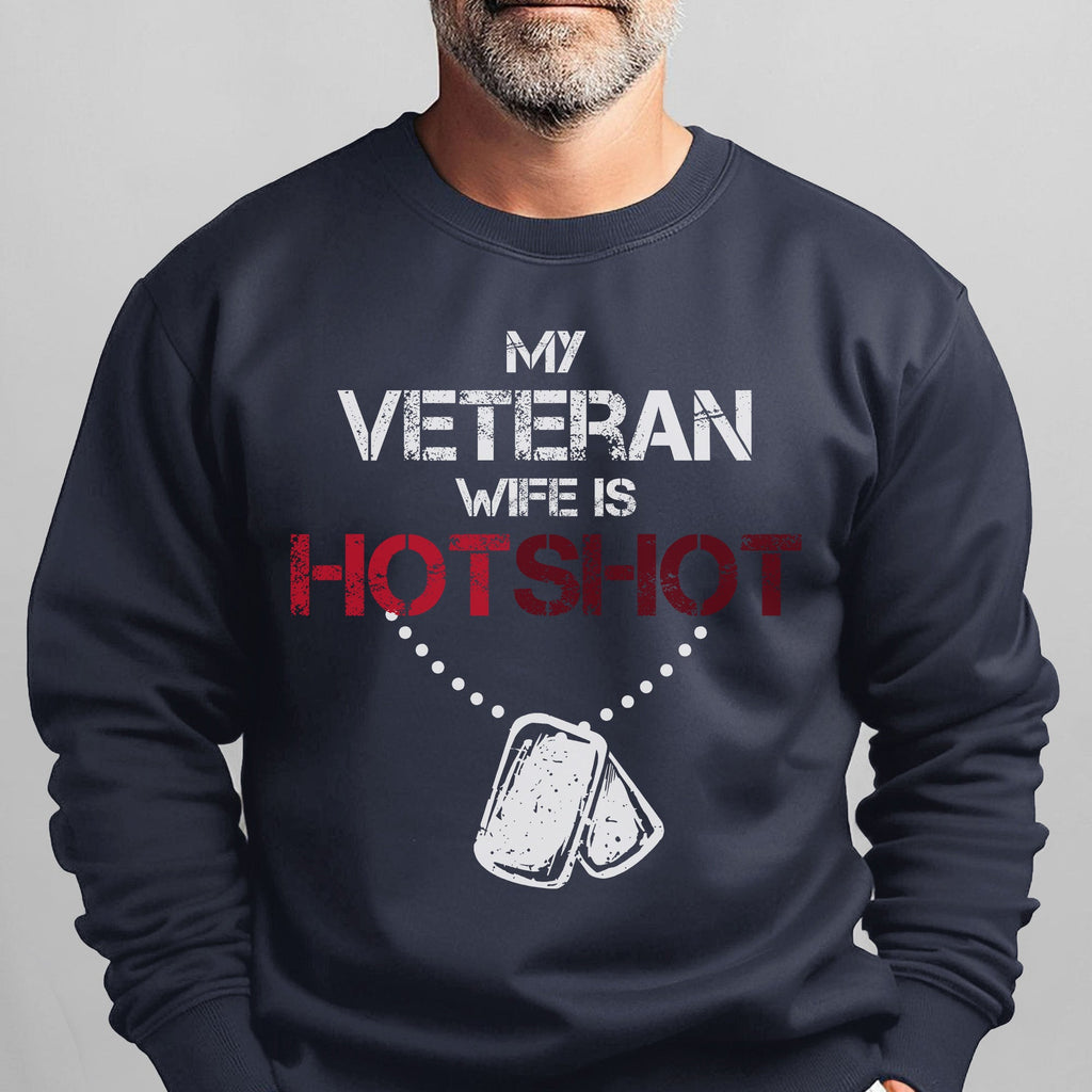My Veteran Wife Is Hotshot Proud Sweatshirt product image 8