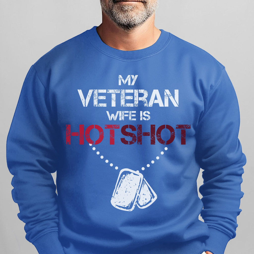 My Veteran Wife Is Hotshot Proud Sweatshirt product image 13