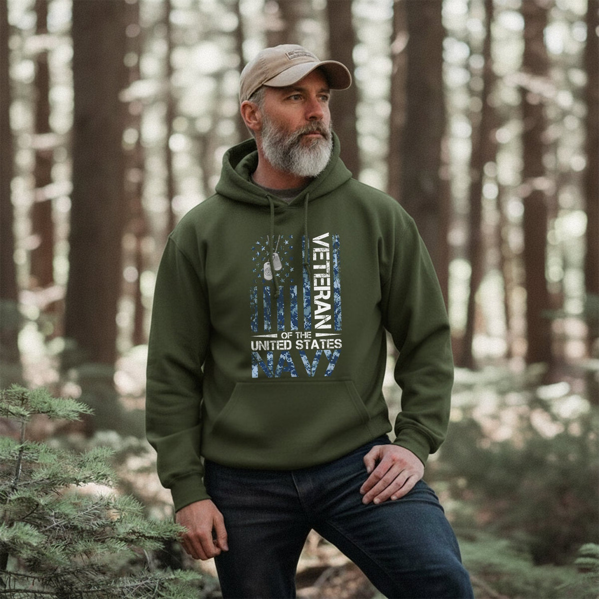 Veteran of the United States Navy Military Hoodie product image 4