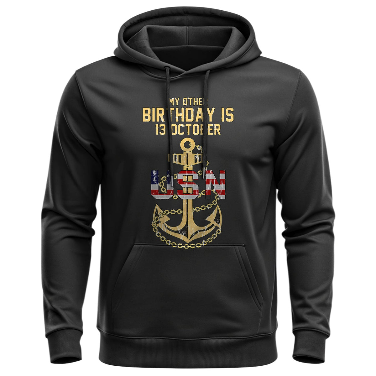 My Other Birthday Is 13 October US Navy Hoodie product image 1