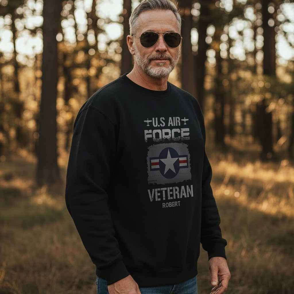 US Air Force Veteran Personalized Sweatshirt product image 3