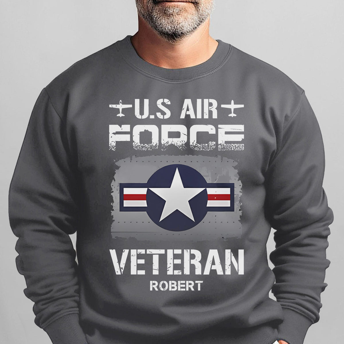 US Air Force Veteran Personalized Sweatshirt product image 9