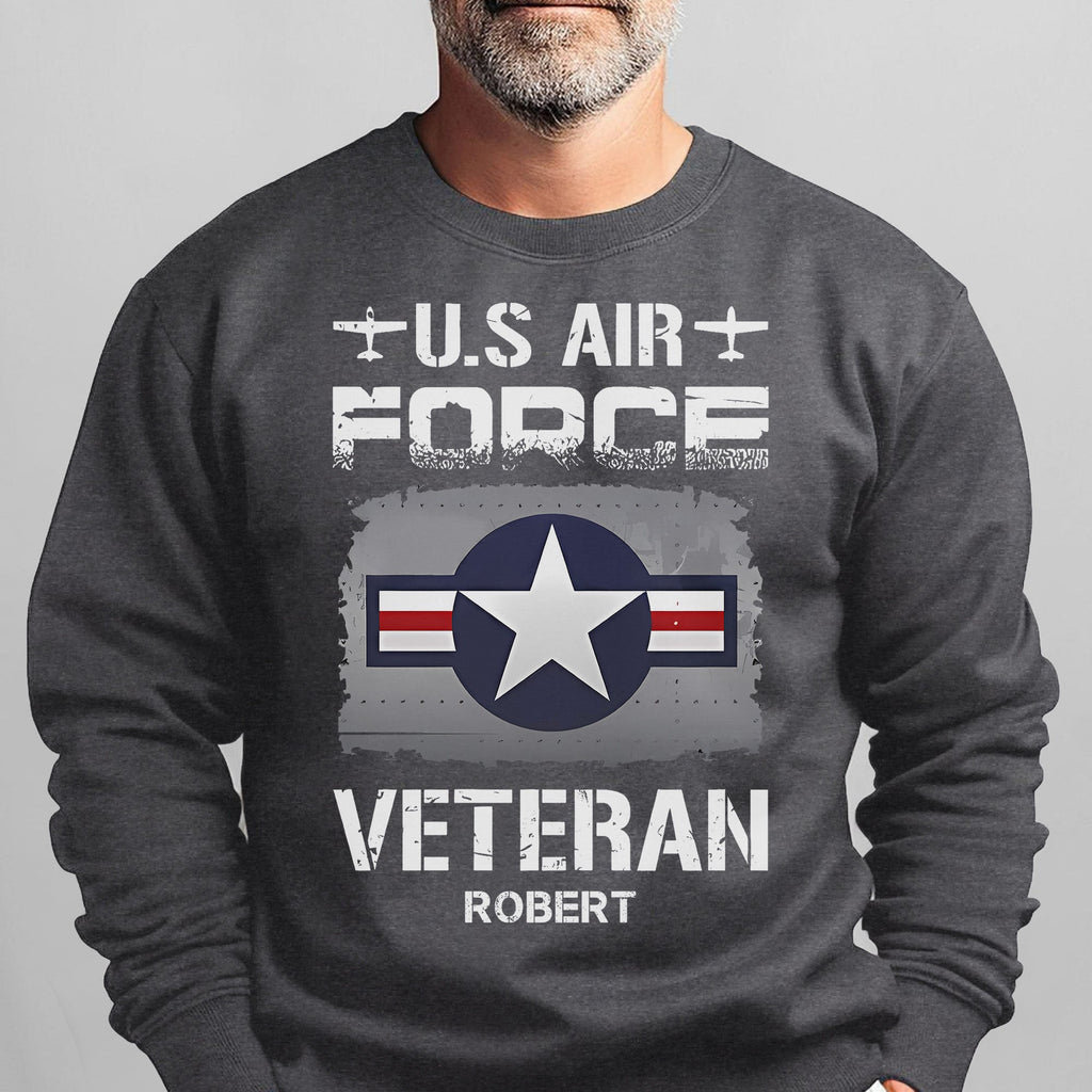 US Air Force Veteran Personalized Sweatshirt product image 7