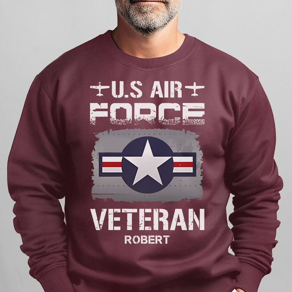 US Air Force Veteran Personalized Sweatshirt product image 14