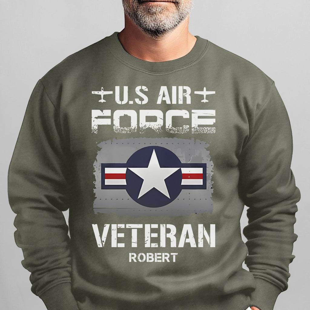 US Air Force Veteran Personalized Sweatshirt product image 10