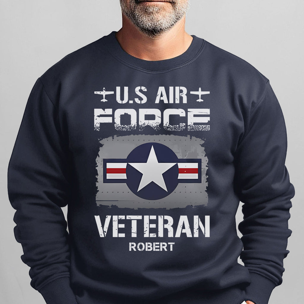 US Air Force Veteran Personalized Sweatshirt product image 8