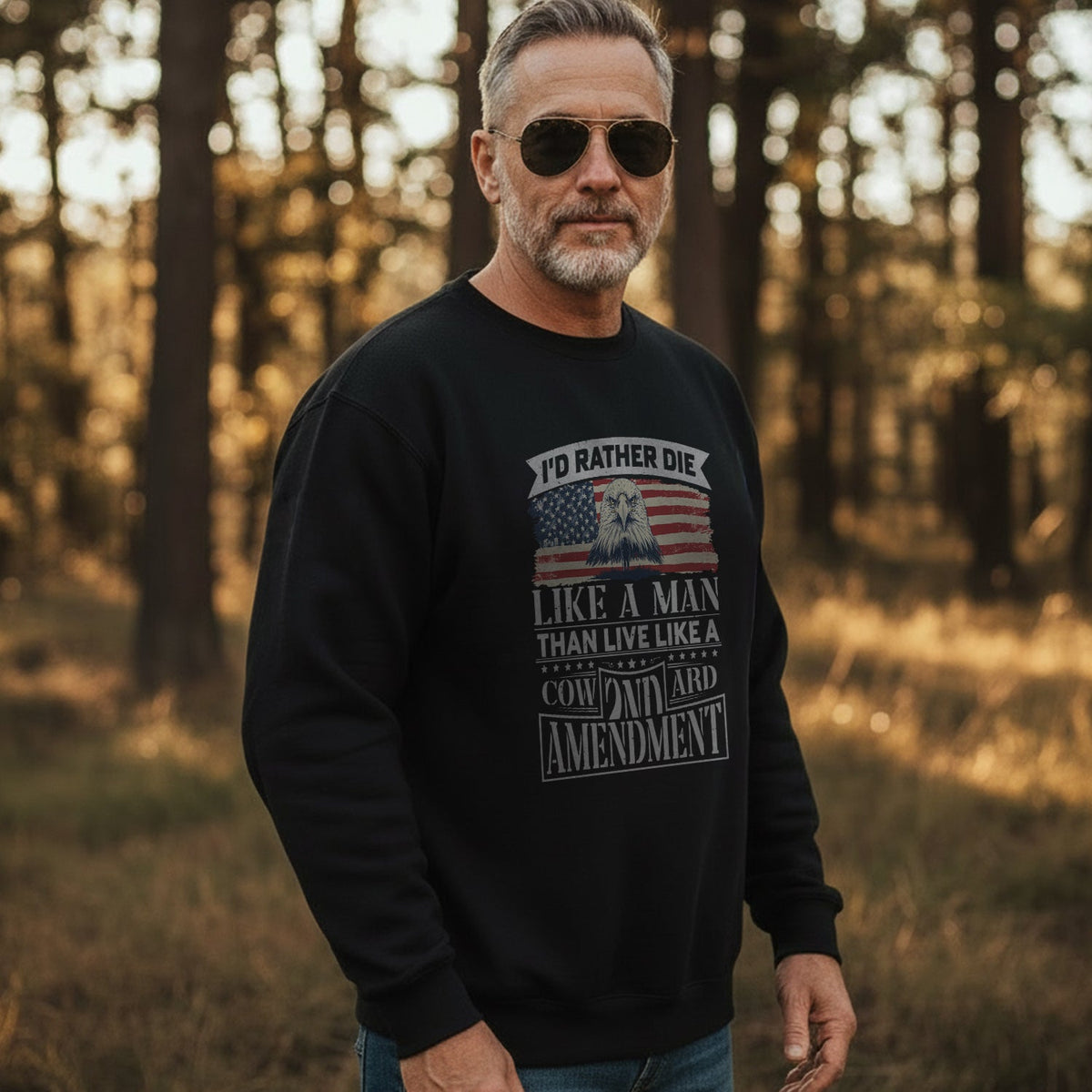 I'd Rather Die Like a Man Than Live Sweatshirt product image 3