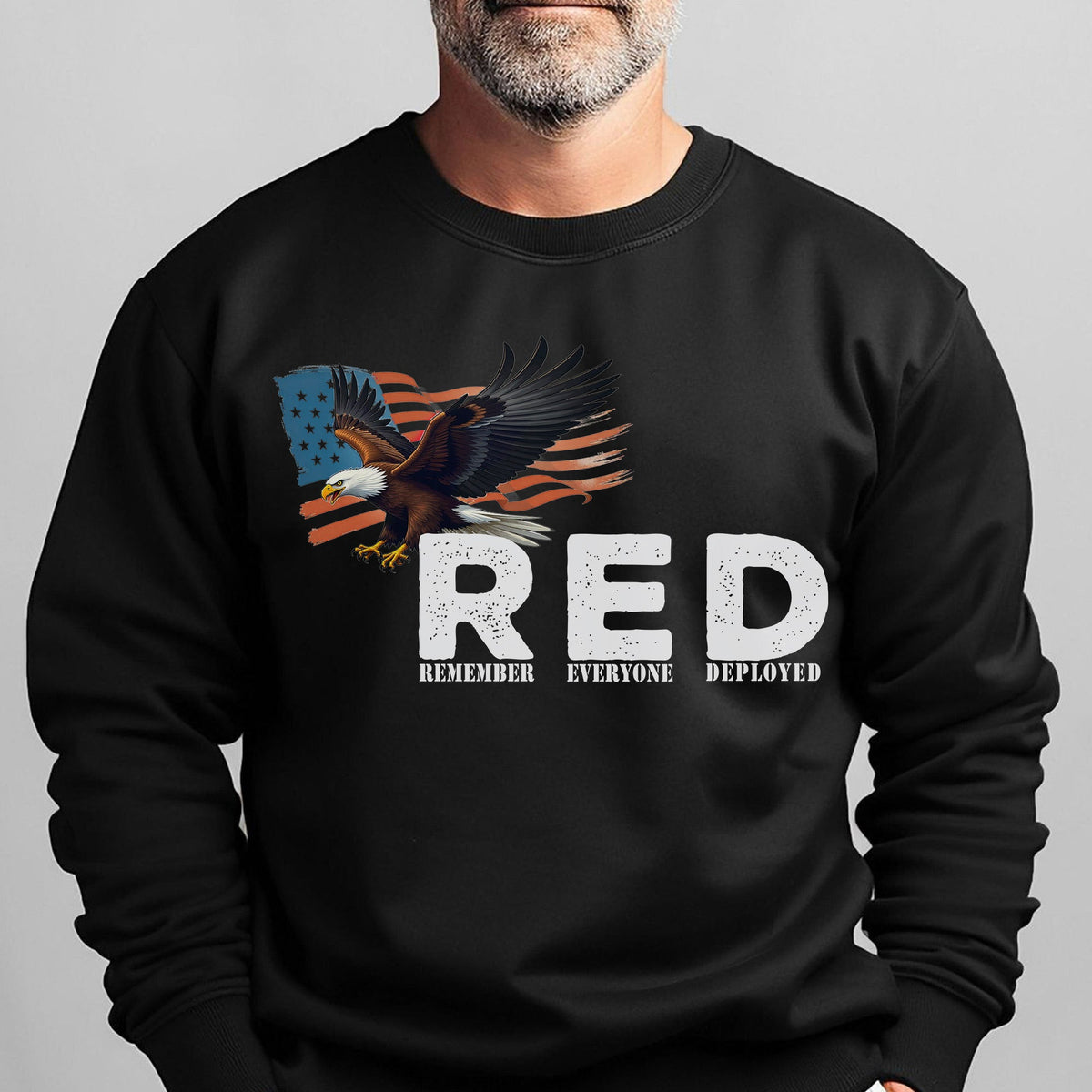RED Remember Everyone Deployed Proud US Sweatshirt product image 11