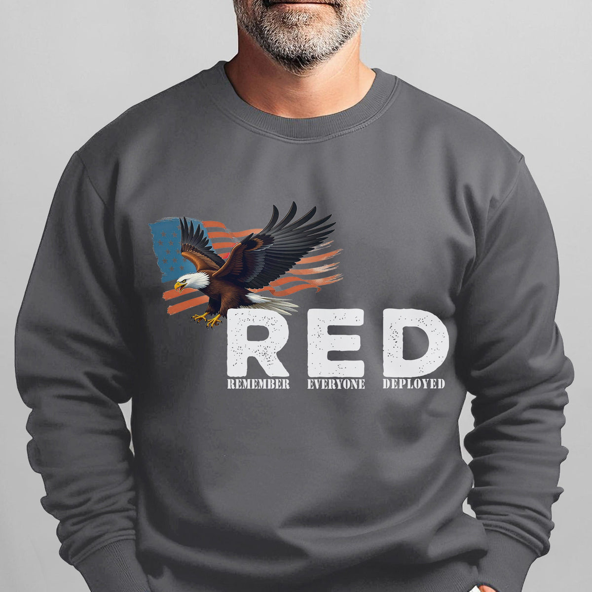 RED Remember Everyone Deployed Proud US Sweatshirt product image 13
