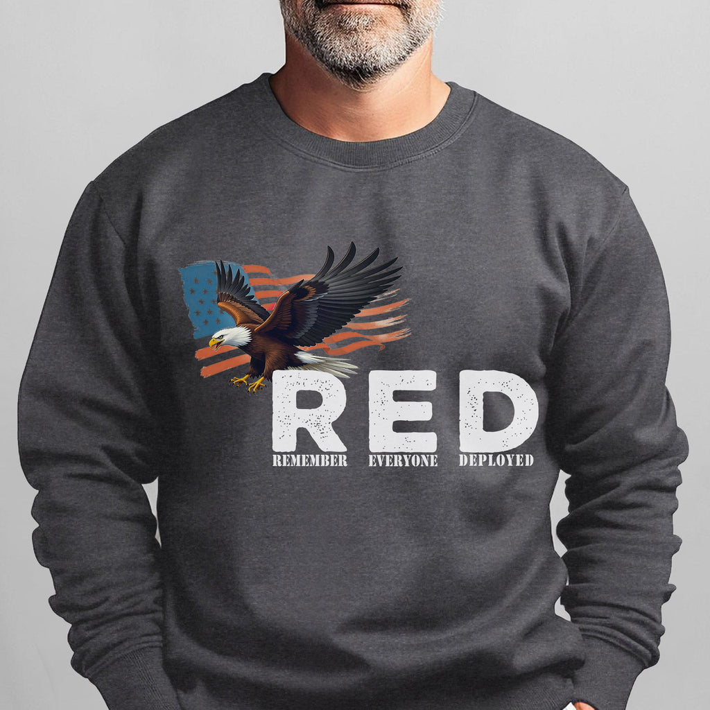 RED Remember Everyone Deployed Proud US Sweatshirt product image 12