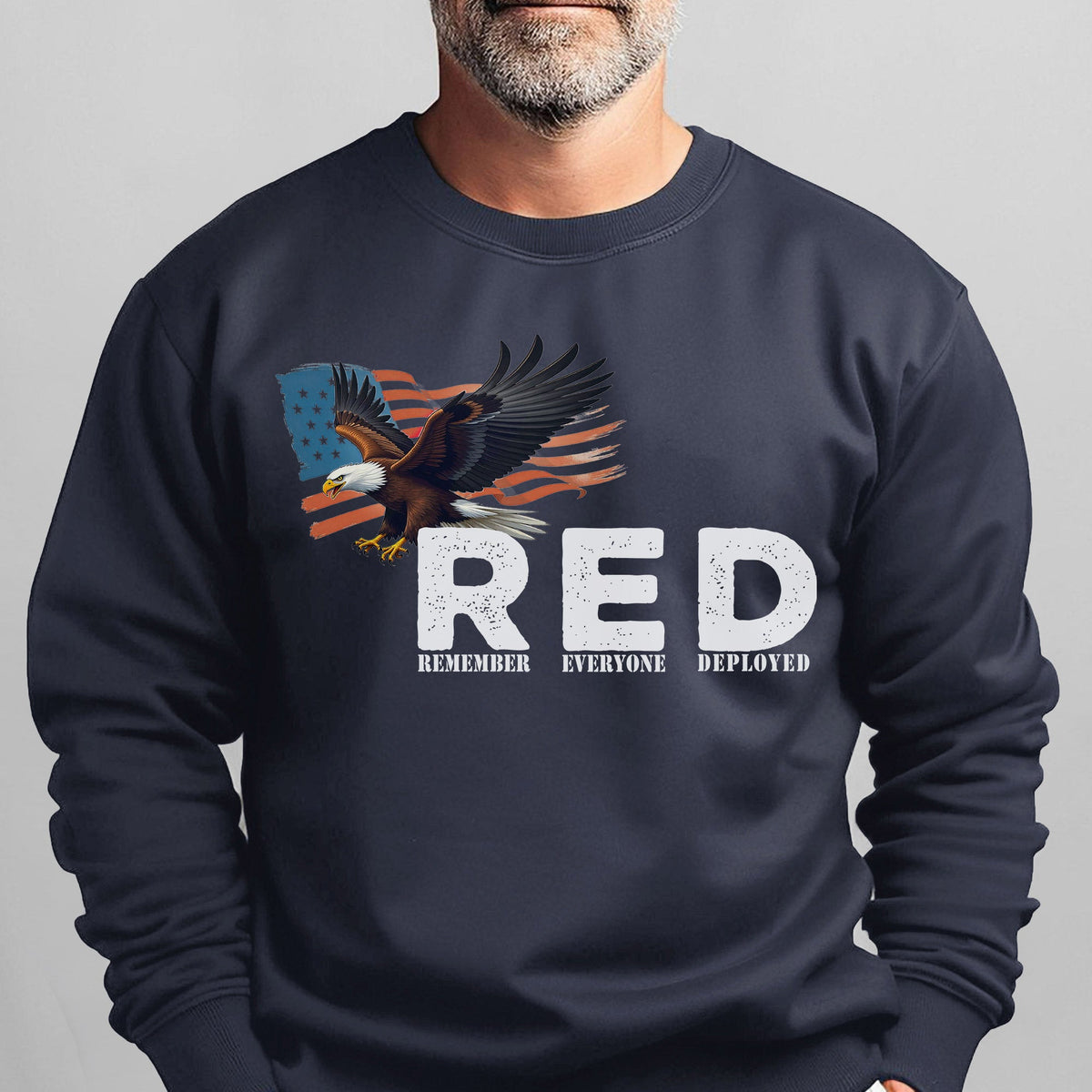RED Remember Everyone Deployed Proud US Sweatshirt product image 6