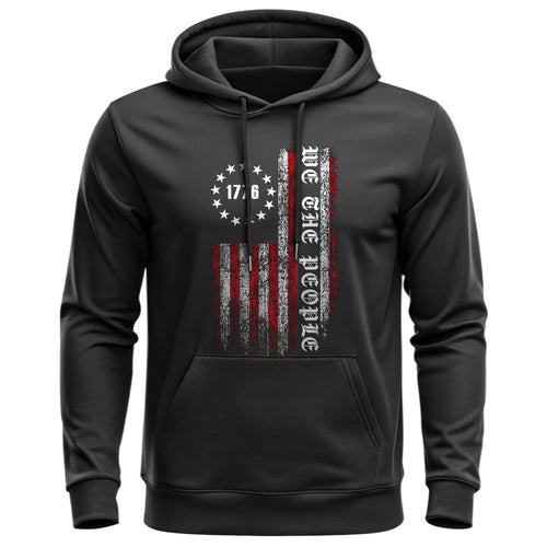 1776 We the People American Flag Patriotic Hoodie product image 1