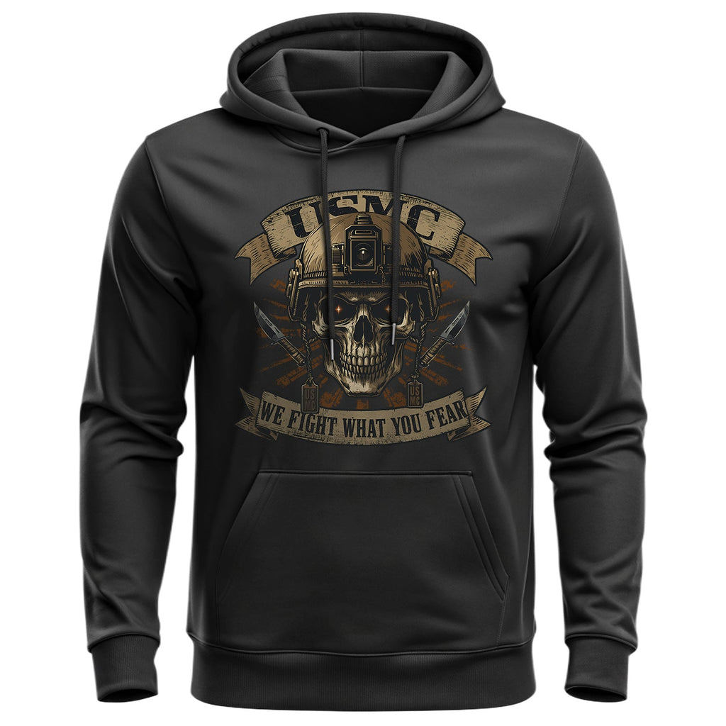 USMC We Fight What You Fear United States Hoodie product image 1