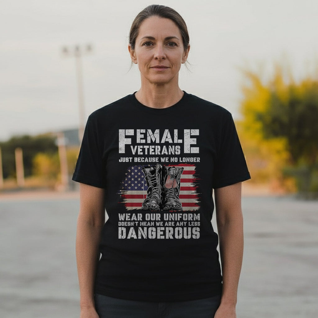 Female Veterans No Longer Wear Uniform T-Shirt product image 4