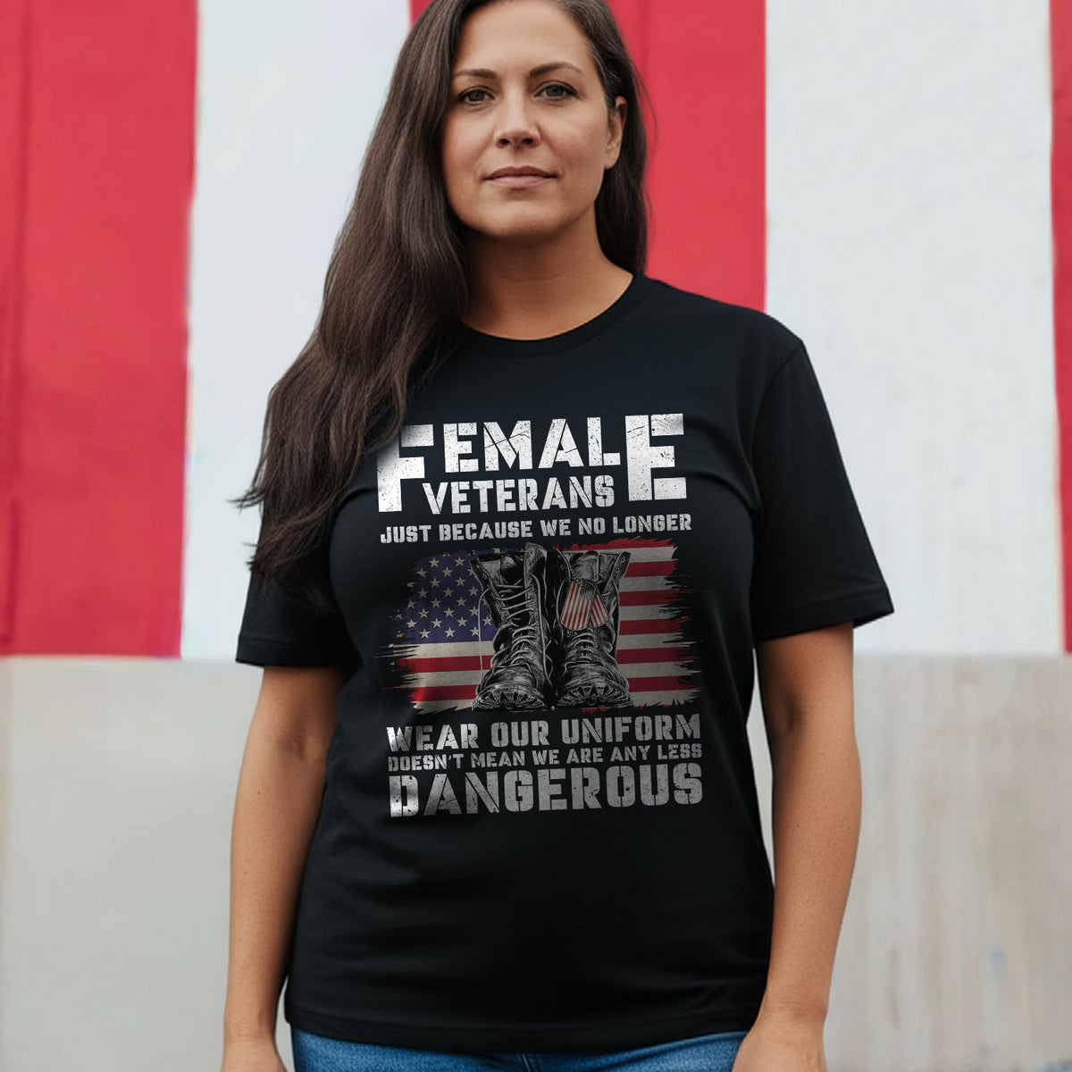 Female Veterans No Longer Wear Uniform T-Shirt product image 5