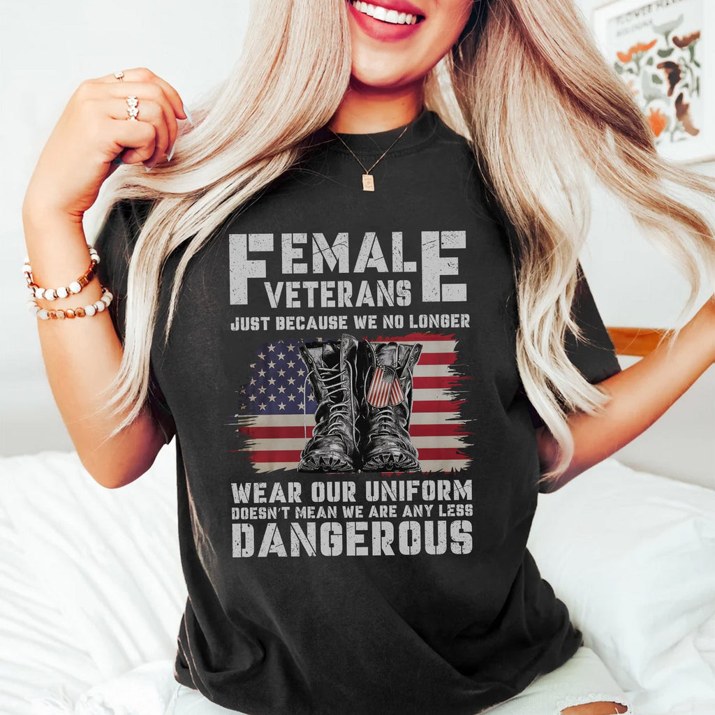 Female Veterans No Longer Wear Uniform T-Shirt product image 6