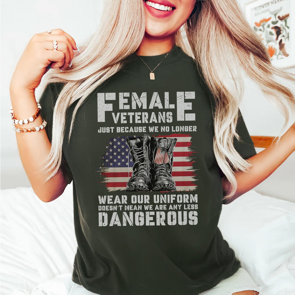 Female Veterans No Longer Wear Uniform T-Shirt product image 11