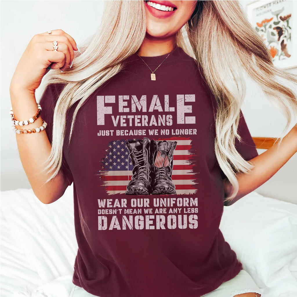 Female Veterans No Longer Wear Uniform T-Shirt product image 15