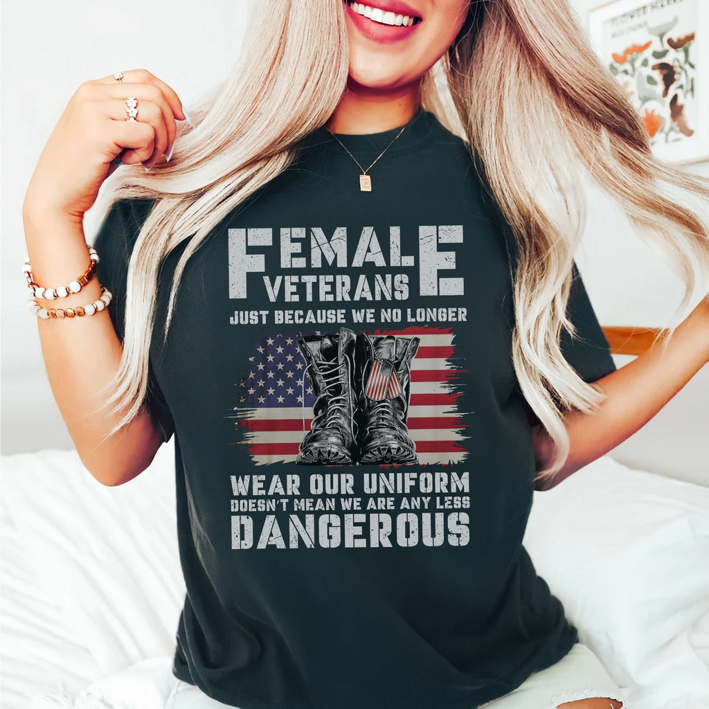 Female Veterans No Longer Wear Uniform T-Shirt product image 12