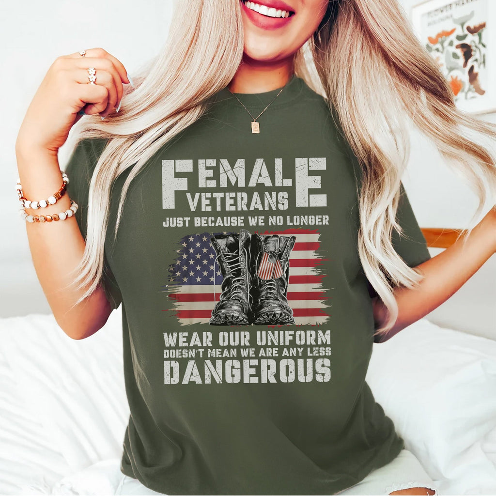 Female Veterans No Longer Wear Uniform T-Shirt product image 10