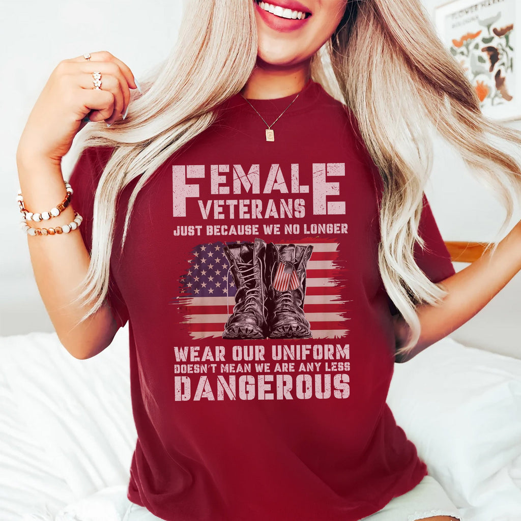 Female Veterans No Longer Wear Uniform T-Shirt product image 13
