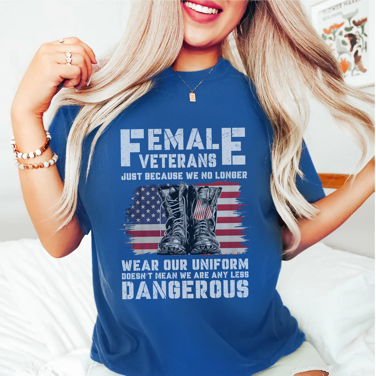 Female Veterans No Longer Wear Uniform T-Shirt product image 14