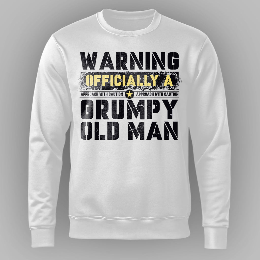 Warning Officially a Grumpy Old Man Sweatshirt product image 1