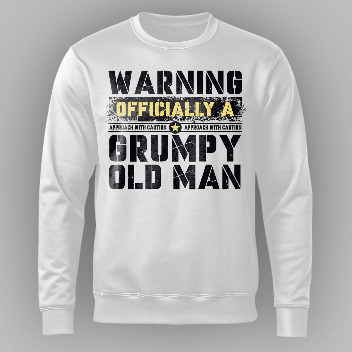 Warning Officially a Grumpy Old Man Sweatshirt product image 1