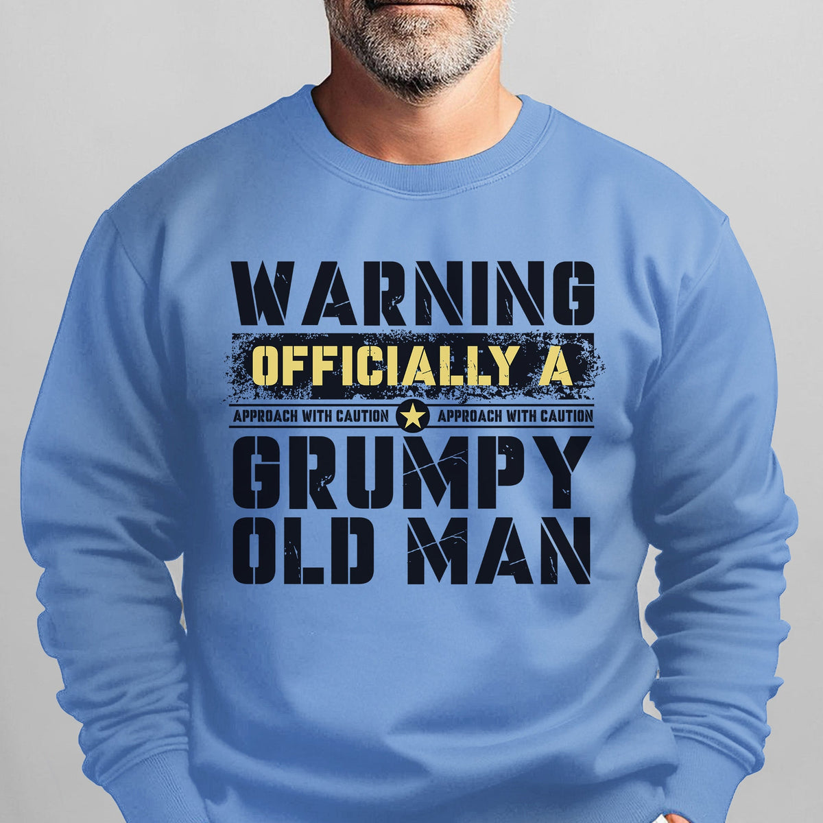 Warning Officially a Grumpy Old Man Sweatshirt product image 11