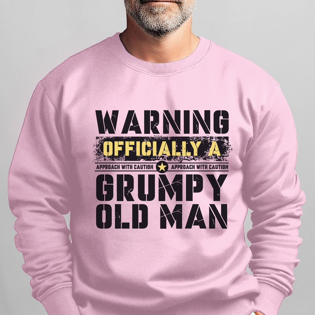 Warning Officially a Grumpy Old Man Sweatshirt product image 10