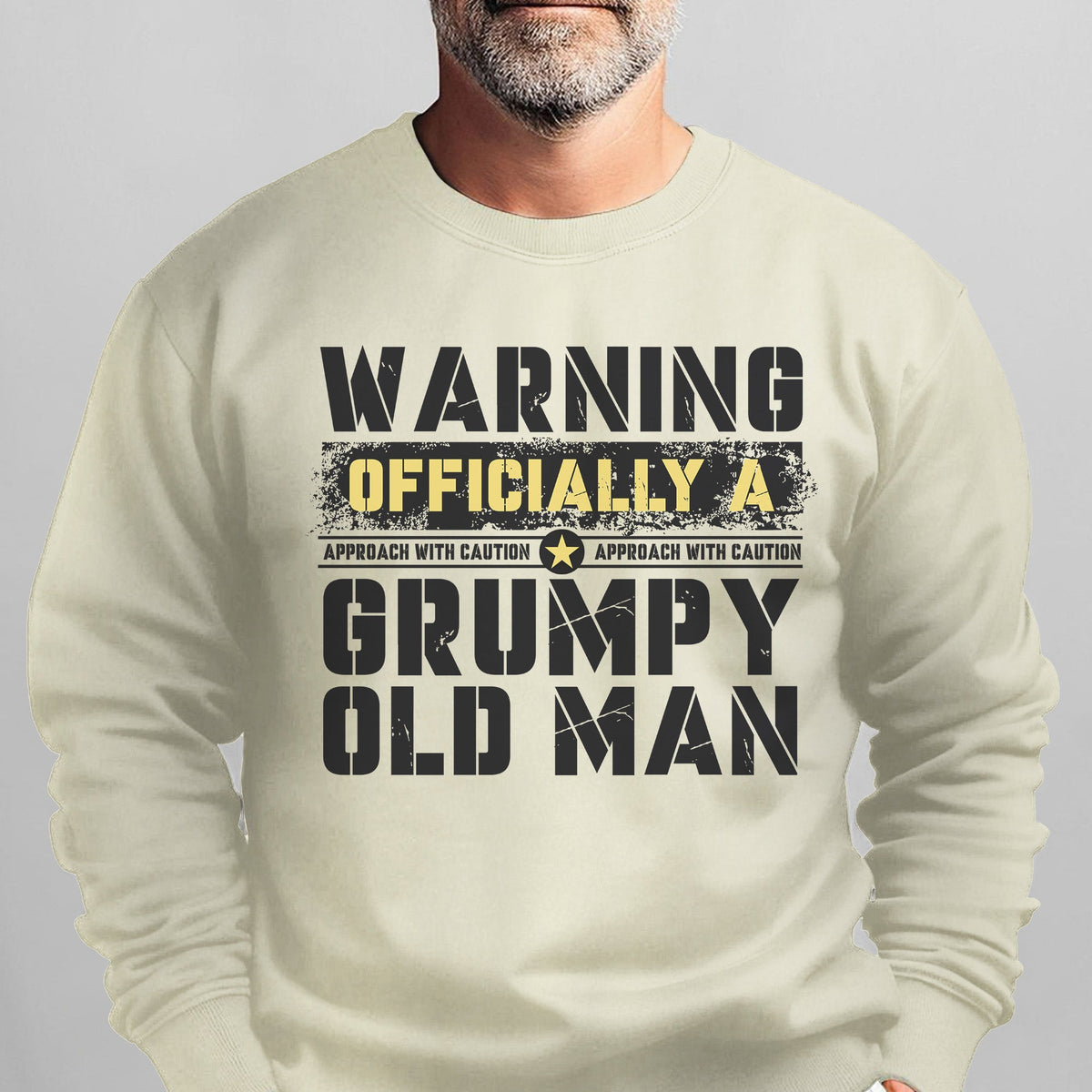 Warning Officially a Grumpy Old Man Sweatshirt product image 7