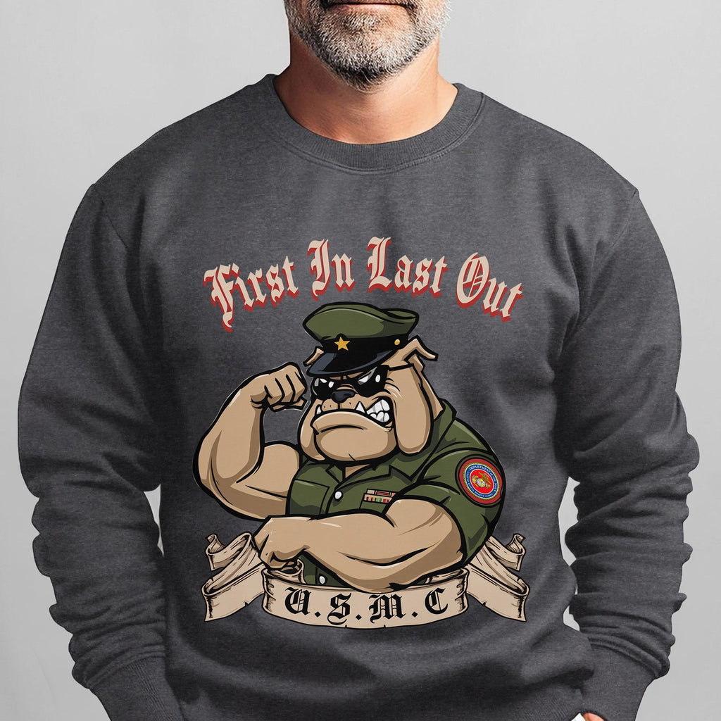 First In Last Out USMC Bulldog United Sweatshirt product image 8