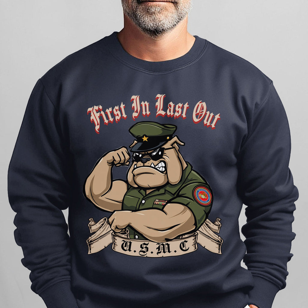 First In Last Out USMC Bulldog United Sweatshirt product image 12