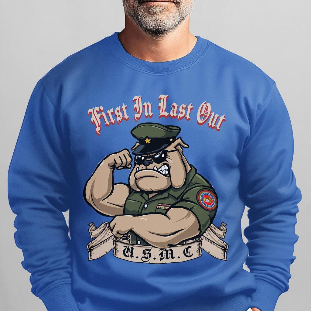 First In Last Out USMC Bulldog United Sweatshirt product image 14