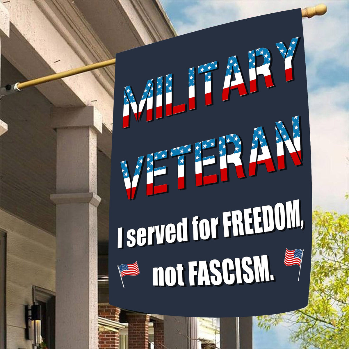 Veteran Pride I Served for Freedom Flag