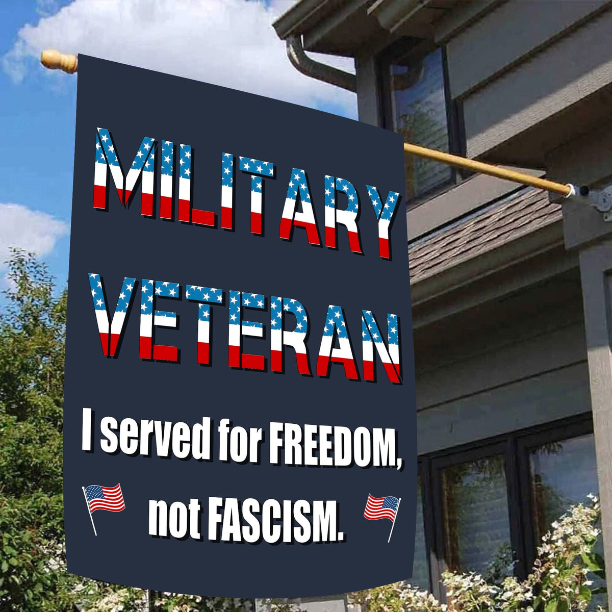 Veteran Pride I Served for Freedom Flag