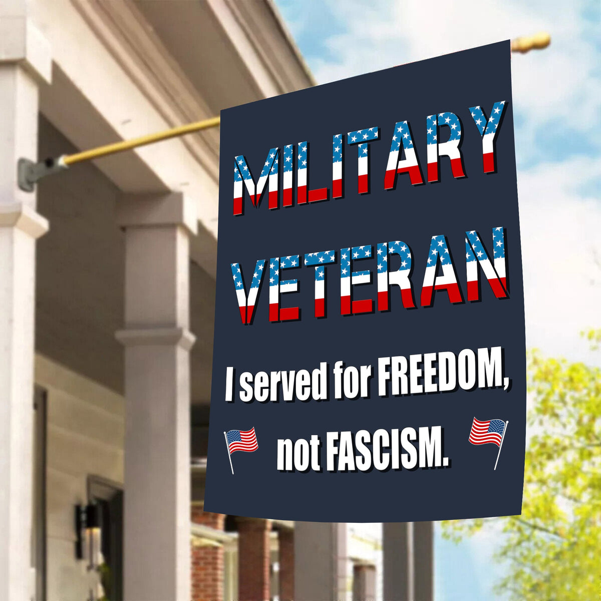 Veteran Pride I Served for Freedom Flag