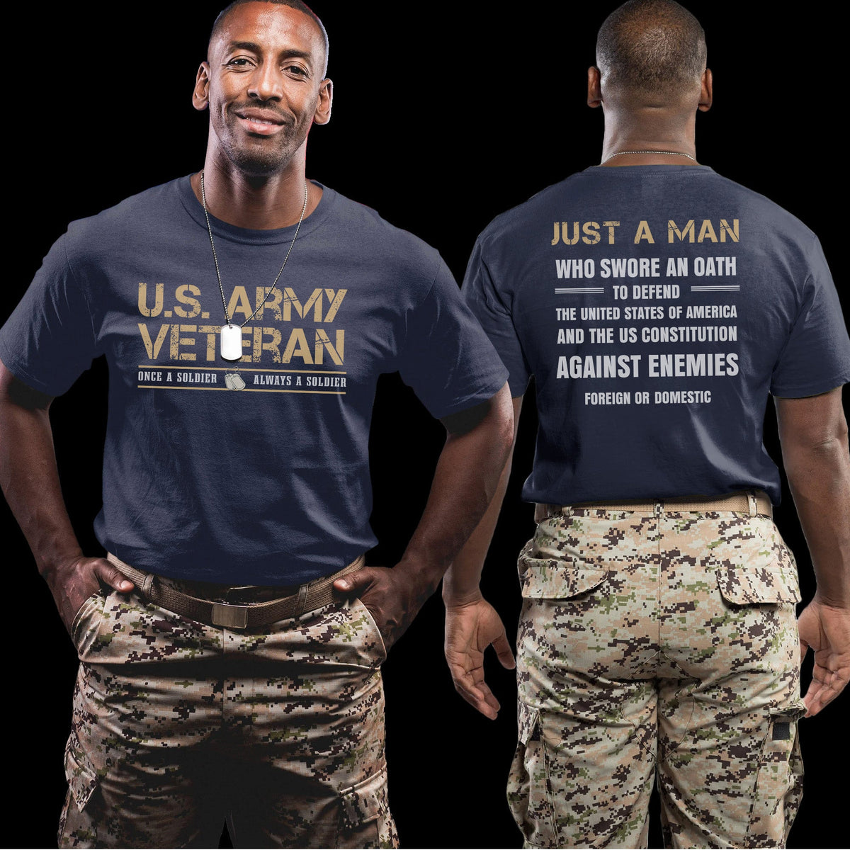 US Army Veteran Once a Soldier Always a A Man Who Swore to product image 6