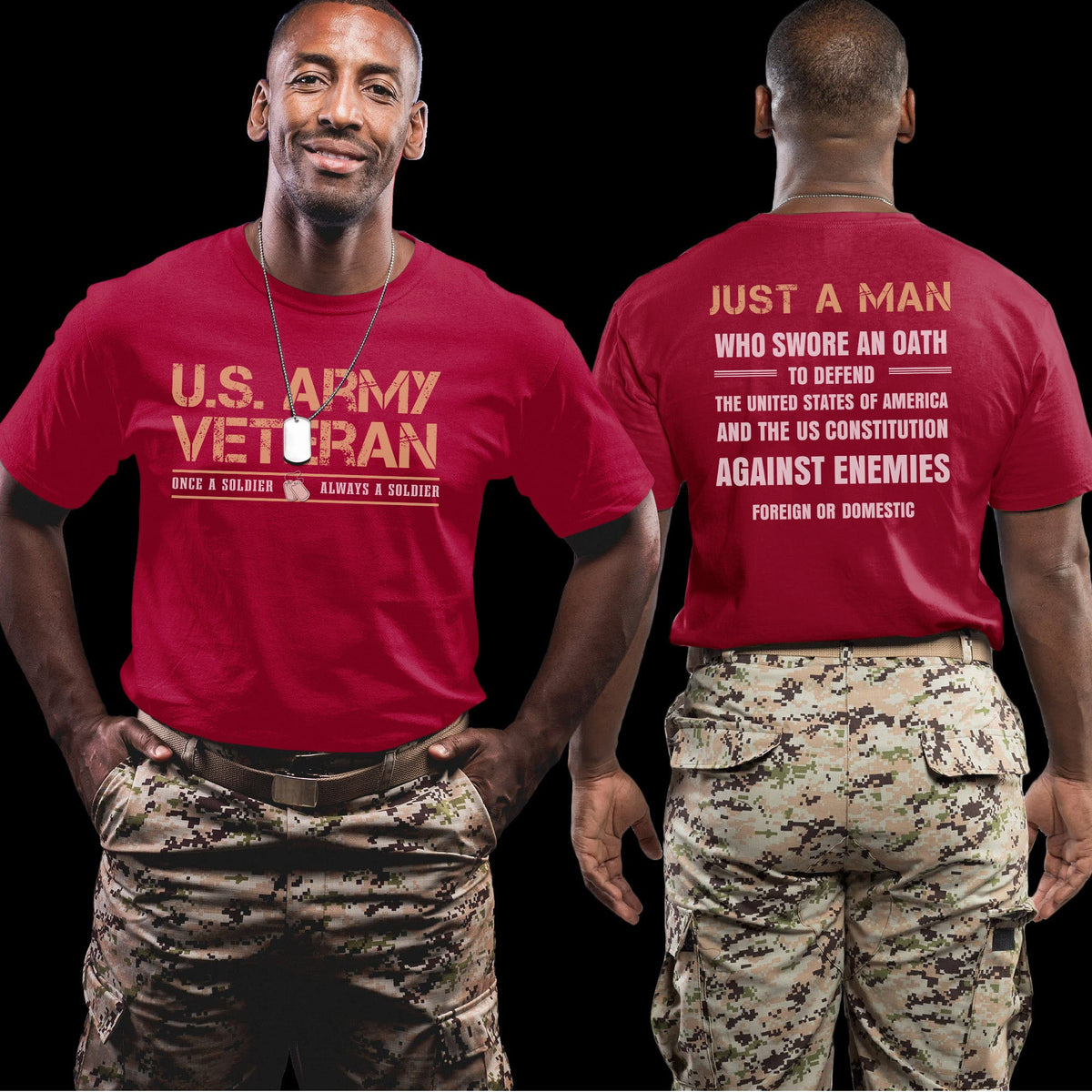 US Army Veteran Once a Soldier Always a A Man Who Swore to product image 10