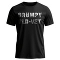 Grumpy Old Vet Military Font Design Bold T-Shirt product image 1
