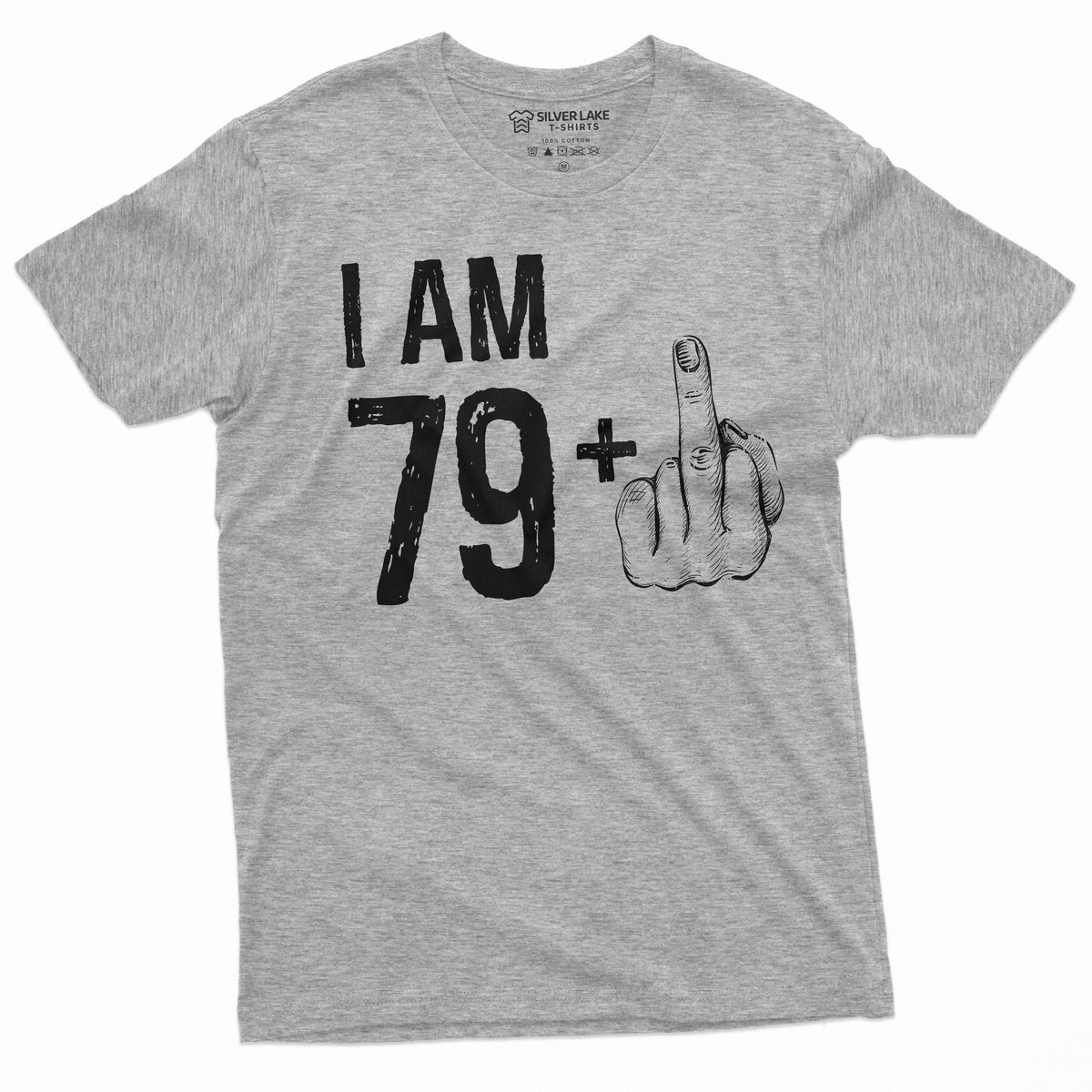 Men's 80th Birthday T-shirt Papa Grandpa Dad 79+ middle product image 5