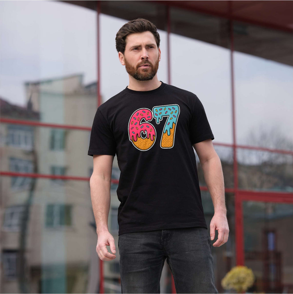 Men's Funny Six Seven 67 Internet meme T-shirt school product image 3
