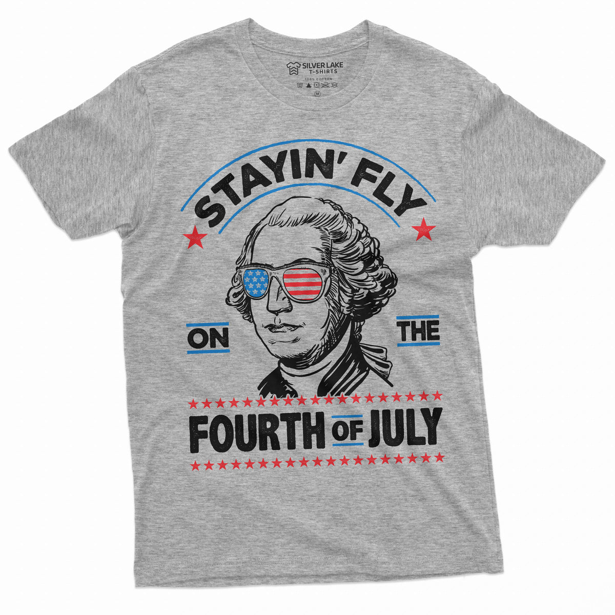 Men's 4th of July Stayin Fly on the fourth of T-shirt product image 5