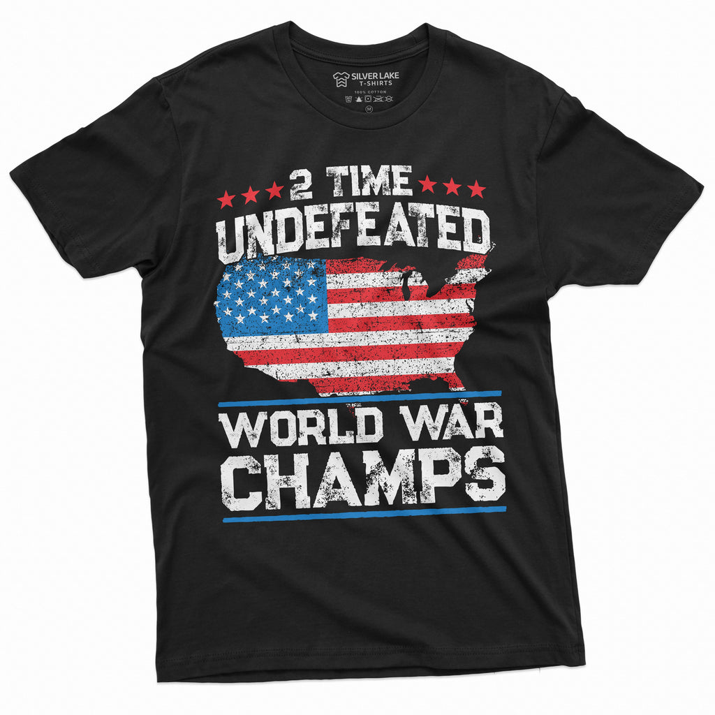 Patriotic USA Mens T-shirt 4th of July Tee World War Champs product image 8
