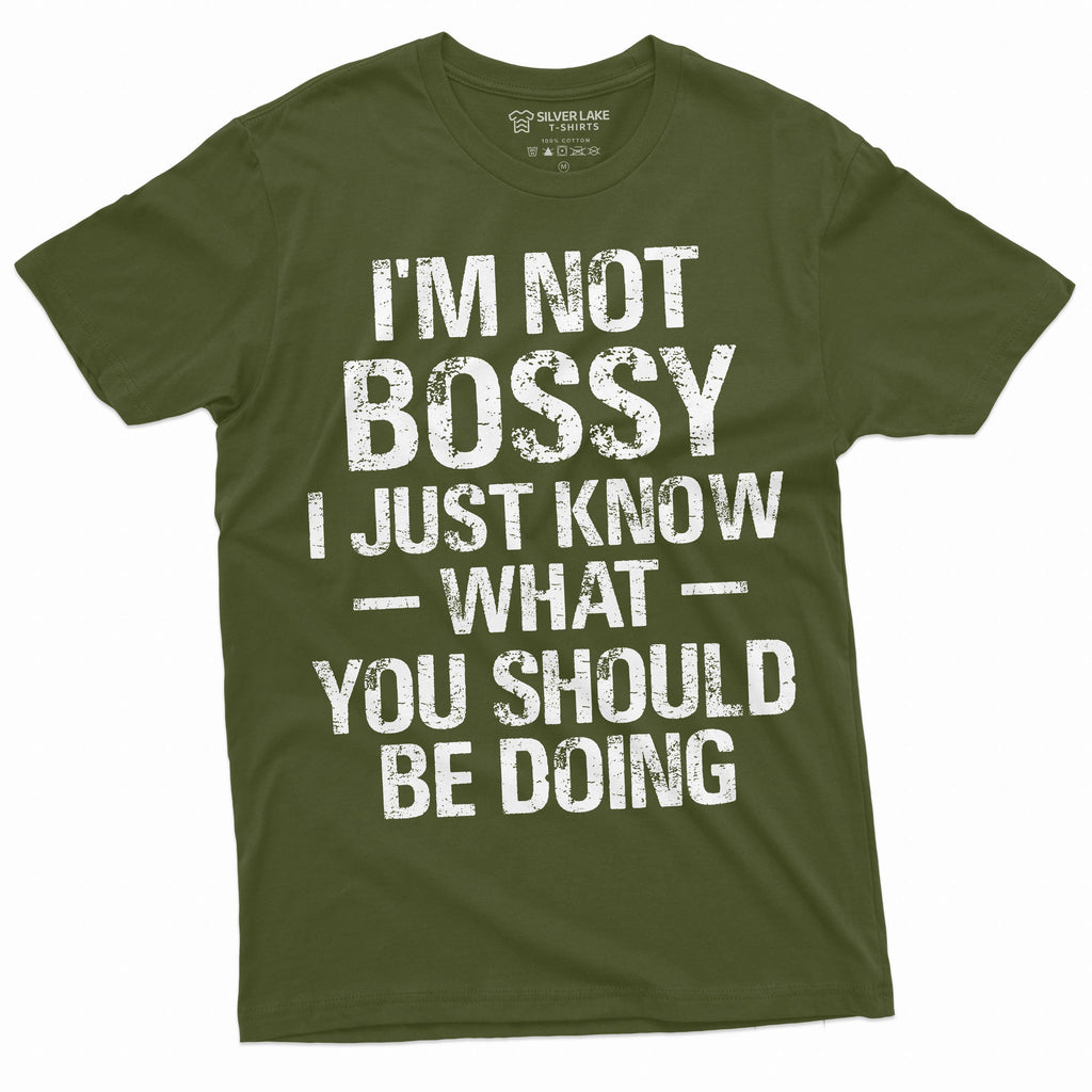Funny I am not bossy tee shirt manager boss businessman product image 4