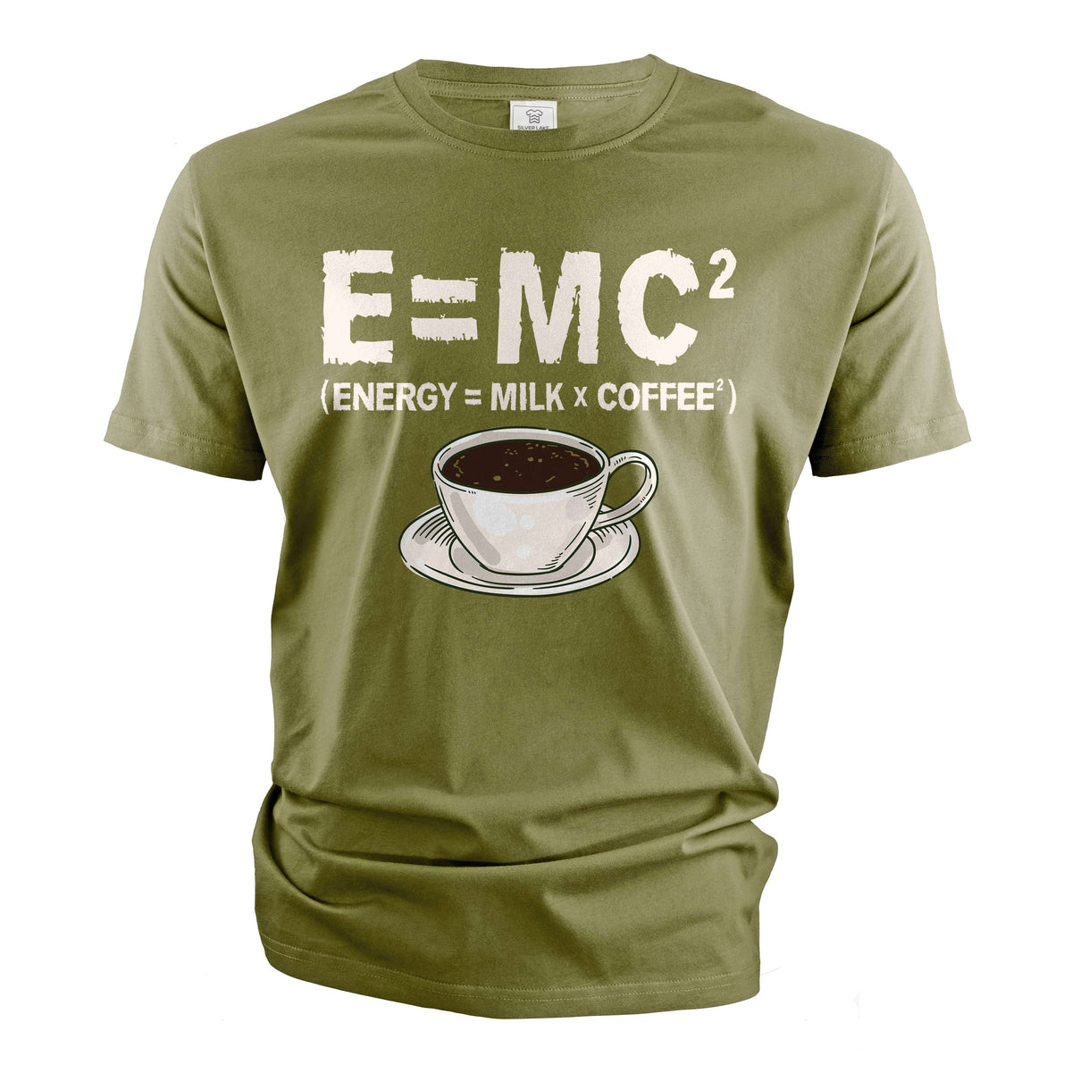 Funny Energy milk coffee science T-shirt Mass–energy product image 3