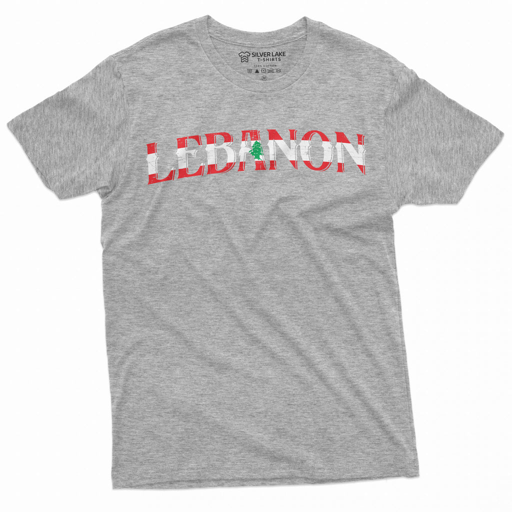 Men's Lebanon T-shirt flag coat of arms country nation tee product image 5